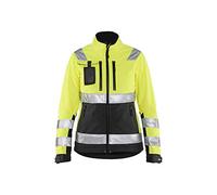Giacca softshell da donna High Vis, giallo/blu navy, M, XS, giallo/nero