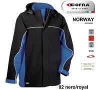 Giacca Softshell da lavoro COFRA NORWAY 350 g/m² contro il vento con cappuccio