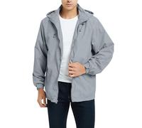 Giacca softshell da uomo, 2 pezzi, da motociclista, da uomo, sottile, per attività all'aria aperta, impermeabile, per uso quotidiano, tinta unita, per il tempo libero, impermeabile, antivento, comoda