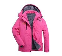 Giacca softshell da uomo, impermeabile, impermeabile con cappuccio, da uomo, foderata in pile, giacca a vento casual, parka antipioggia per le mezze stagioni, per ciclismo, attività all'aria aperta