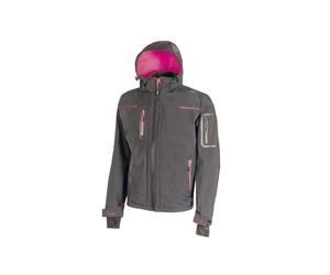 Giacca Softshell donna Space Lady - taglia L - grigio/fucsia - U-Power