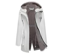 Giacca softshell impermeabile da donna Cappotti caldi con cappuccio a vento funzionale lungo da esterno per l'inverno