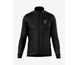 Giacca sottile Compressport Hurricane Windproof nero - L