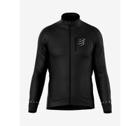 Compressport hurricane windproof jacket black