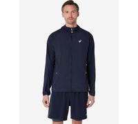 Giacca sottile con cappuccio ASICS Road Packable blu scuro - S