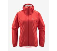 Giacca sottile con cappuccio Haglöfs L.I.M Proof rosso assoluto donna - S
