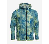 Giacca sottile con cappuccio Joma R-City blu acqua verde - M
