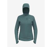Giacca sottile con cappuccio Odlo The Ascent Performance Wool 125 Micro verde artico donna - M