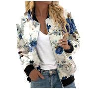 Giacca Sottile da Donna,Giubbottino Bomber Casual a Vento Zip-Up Felpa Donna con Zip Giubbotto Elegante Primavera E Autunno per Il Tempo Libero