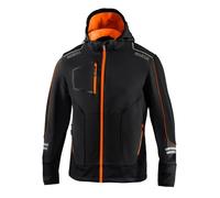 Giacca Sparco Tech Soft Shell (lavoro di squadra) nero arancione - taglia M