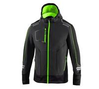 Giacca Sparco Tech Soft Shell (lavoro di squadra) nero verde - taglia XL