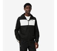 Giacca sportiva con banda logata Lacoste Nero S Tinta unita