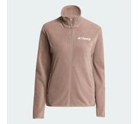 adidas Femme Terrex Multi Essentials Full Zip Fleece Jacket, Trace Brown, L