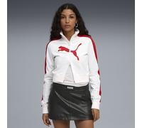 Giacca sportiva cropped FUTURE.PUMA.ARCHIVE T7 da donna, Abbigliamento, Bianco/Rosso, XS XS