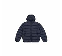 Champion Legacy Outdoor (220342) - WR Light Nylon Cirè 35gr Tonal Script Logo Hooded Giacca, Blu Marino (NNY/MNB), M Uomo FW24