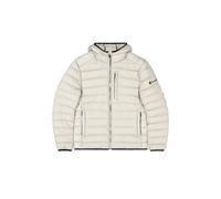 Champion Legacy Outdoor (220340) - WR Light Nylon Cirè 35gr Small Script Logo Hooded Giacca, Grigio Argento/Nero (SVL/NBK), XL Uomo FW24