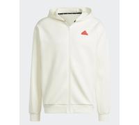 Giacca Sportiva Felpa cappuccio UOMO Adidas Bianco Future Icons Badge Of Sport