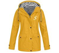 Giacca sportiva impermeabile da donna giacca antipioggia leggera a righe impermeabile traspirante casual trench cappotti attivi all'aperto funzionale antivento giacca a vento giacca taglie forti