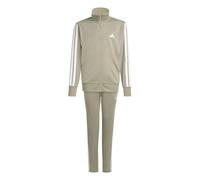 adidas Unisex - Bambini ESSENTIALS CLIMACOOL STRIPES TRACKSUIT, silver pebble/white, 13-14 Years