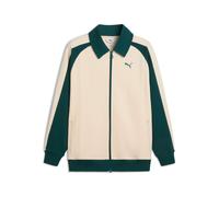 Giacca sportiva Puma T7 Relaxed Wing Collar Jacquard Track DK Blanc M