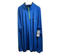 Giacca Sportiva Striata Manica Lunga A Zip Quarti ASICS Da Uomo, Blu, 3XL