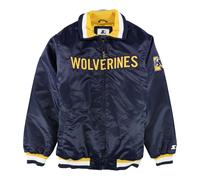 Giacca Starter Uomo Michigan Wolverines, Blu, XX-Large (Regolare)