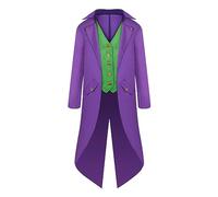 Giacca Steampunk vittoriana da uomo - Pirata Giacca Uomo Steampunk Cappotto Frac | Costumi di Halloween Steampunk gotico leggero per foto di Halloween, vampiri, ragazzi dai 6 ai 14 anni, Pologmase