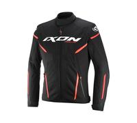 IXON Giacca moto Striker 2 Air WP – tessile impermeabile, nero/bianco/rosso – 2XL Uomo