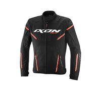 Ixon Striker 2 impermeabile Giacca tessile moto, nero/arancione, Taglia 4XL