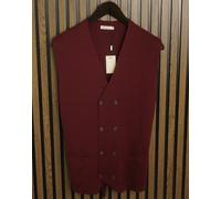 Giacca Suitsupply Uomo Bordeaux Cotone Collo A V Taglia L XBA241
