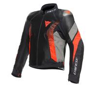 Giacca ABSOLUTESHELL™ Uomo Dainese SUPER RIDER 2 Black/Dark-Gull-Gray/Fluo-Red Taglia:44