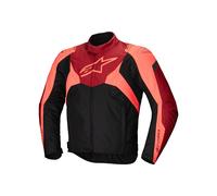 Alpinestars T-Jaws V4 impermeabile Giacca tessile moto, nero-rosso, taglia XL per maschi