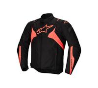 Alpinestars T-Jaws V4, giacca tessile impermeabile XXL male Nero/Rosso Fluo