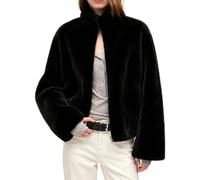 Giacca Teddy Donna, Giacca Invernale Morbida e Calda in Pile | Giacca Donna Imbottita con Zip Intera, Collo Alto e Tasche Laterali, Giubbino Corto Stile Sherpa