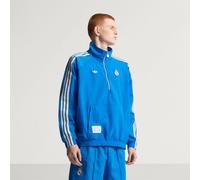 Giacca mezza zip Real Madrid Terrace Icons Blue Bird / White M