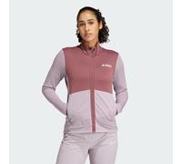 Adidas Terrex Multi Light Full Zip Fleece Rosa,Argento XL Donna