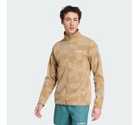 adidas Performance - Terrex Multi - Giacca stampata in pile con zip color cartone / cargo blanch-Marrone XS