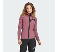 Giacca Terrex Techrock Hooded Wind Fleece Burgundy M