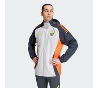 Giacca Tiro 24 Competition All-Weather Benfica Light Solid Grey / Semi Solar Red XS