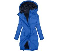 Giacca trapuntata da donna taglie forti foderata in pile parka da donna impermeabile imbottita spessa giacche invernali con tasche tinta unita vestibilità ampia cappotti lunghi comodi piumino caldo