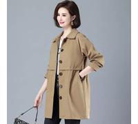 Giacca Trench Spolverino Donna Beige Lungo Comodo Elegante 43451