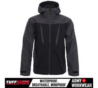 Giacca Tuffstuff Proshell Impermeabile Traspirante Antivento Nera/Grigia