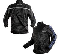 A-Pro Tuta Moto Giacca Antiacqua Antipioggia Antivento Impermeabile Blu 3XL