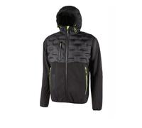 U-POWER | Giacca da Lavoro Uomo con Zip SPOCK, Ibrida, Traspirante e Antivento, 96% poliestere 4% spandex