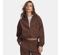 Giacca Under Armour Unstoppable Woven Full Zip da donna Incense Marrone / Incense Marrone S