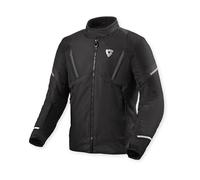 Revit Undulate H2O impermeabile Giacca tessile moto, nero-bianco, taglia XL per maschi