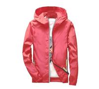 Giacca Uomo Antivent,Casual Leggero JacketAll'aperto Leggera Antivento Mezze Stagioni Giubbino con Tasche Zip vestibilità Normale Giubbotto Moto Sportivo Corsa Trekking Outdoor