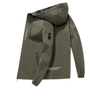 Giacca Uomo Antivent,Giacche Taglie Forti Primaverile Casual vestibilità Ottimale Bomber da Mezza Stagione Invernale Leggero Giubbotto per attività All'Aperto