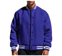 Giacca Uomo Antivent,Giubbotto Leggere Casual Outdoor Aviatore Maniche Lunghe Collo da Baseball Mezza Stagione Giubbotto Moto Sportivo per Il Tempo Libero