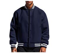 Giacca Uomo Antivent,Giubbotto Leggere Casual Outdoor Aviatore Maniche Lunghe Collo da Baseball Mezza Stagione Giubbotto Moto Sportivo per Il Tempo Libero